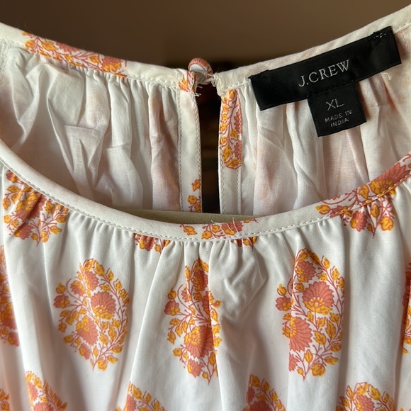 J Crew Smocked-waist mini dress in gathered floral block print XL - Picture 5 of 8